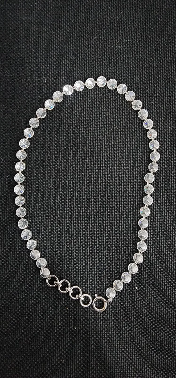 Chain of drilled diamonds